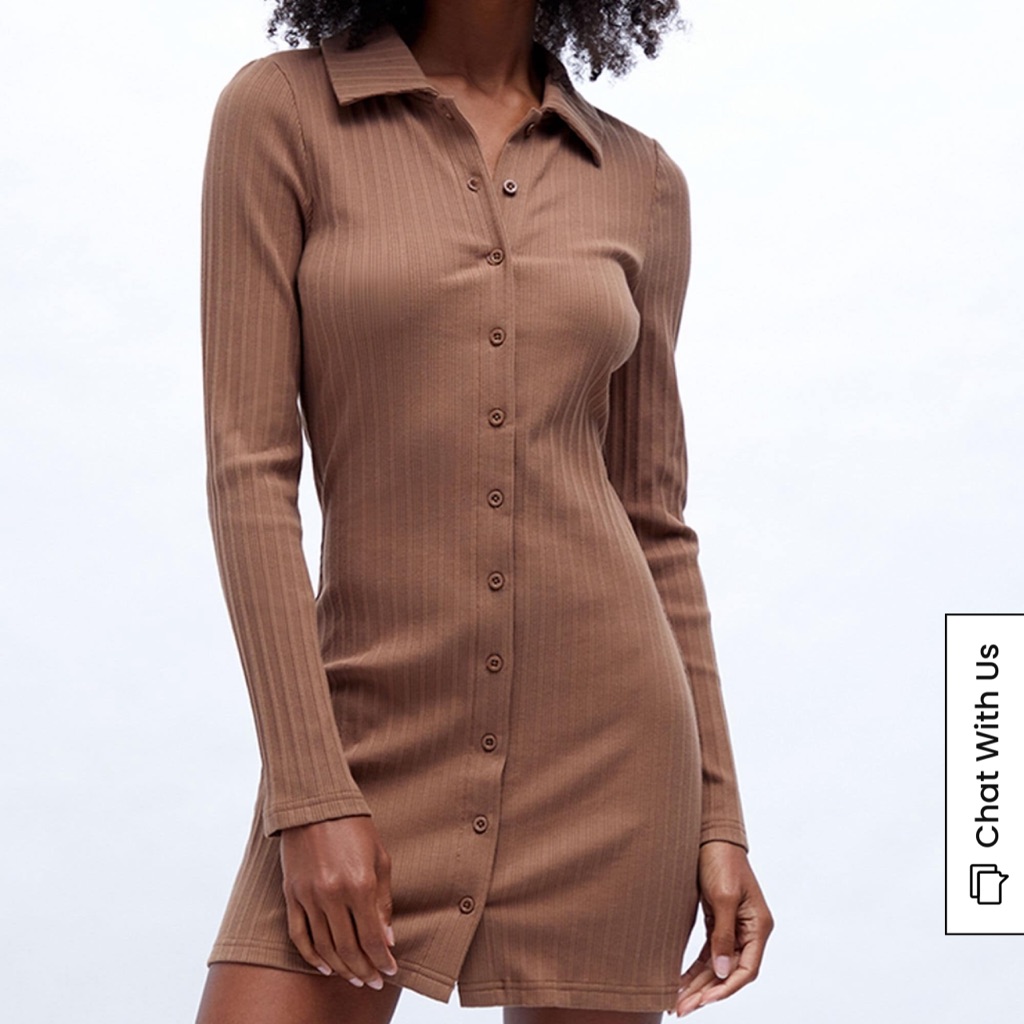 Collared Button Down Dress